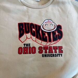Ohio State University Buckeyes Cream Sweatshirt
